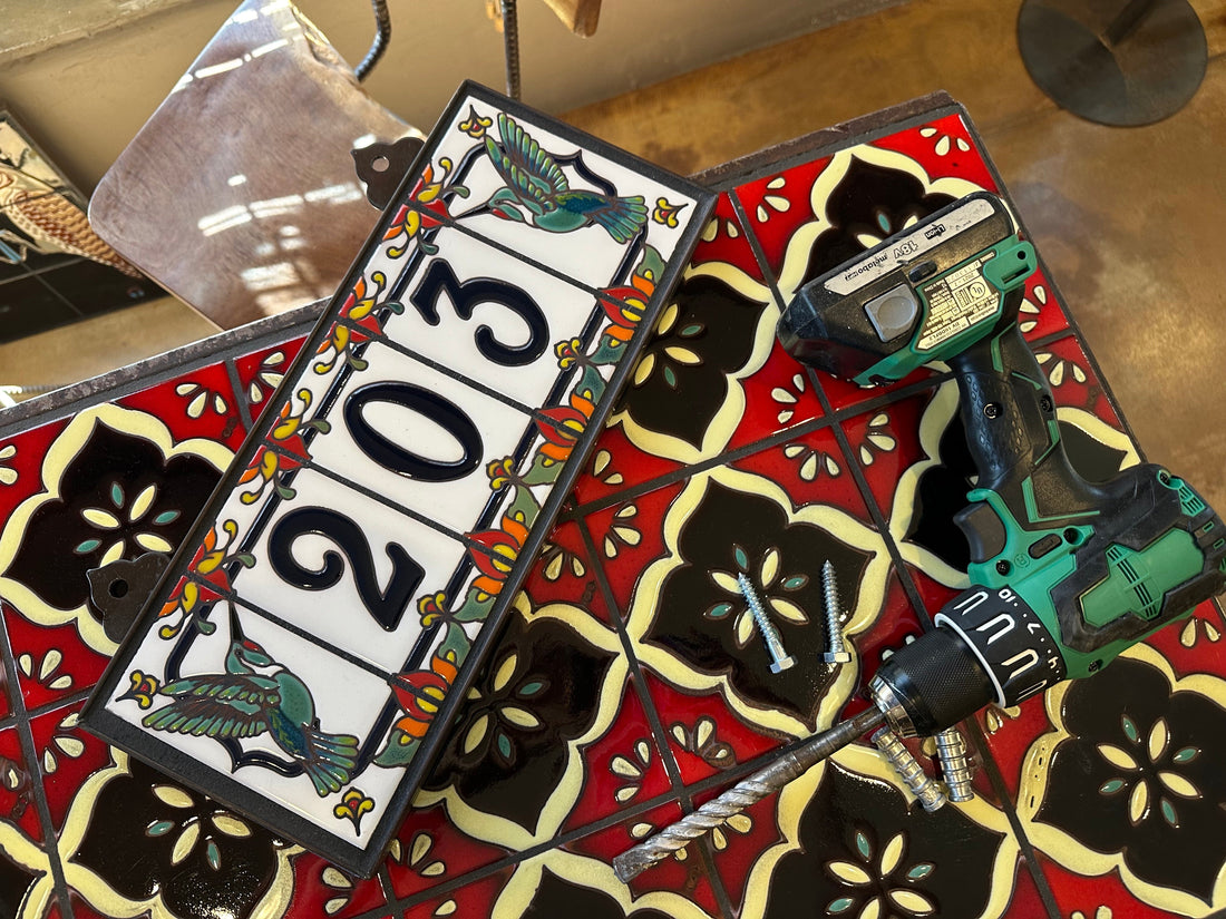 How to Hang Tile House Numbers and Heavy Art: A Step-by-Step Guide to Mount Framed Tile on Different Surfaces