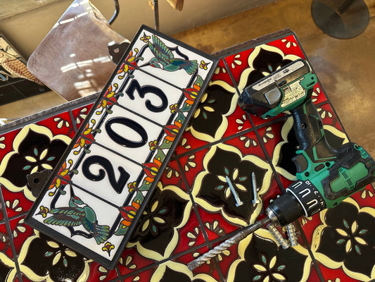 How to Hang Tile House Numbers and Heavy Art: A Step-by-Step Guide to Mount Framed Tile on Different Surfaces