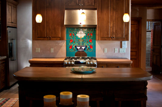 Talavera Pot Backsplash