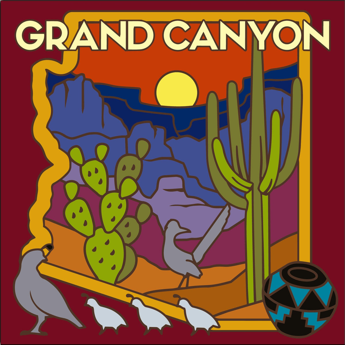 Grand Canyon Icons Tile (4512), Earthtones Heritage Collection