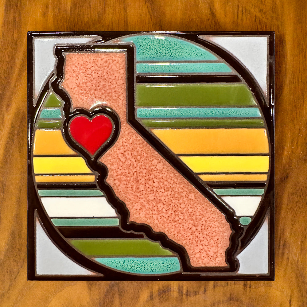 California Love Tile Art Trivet