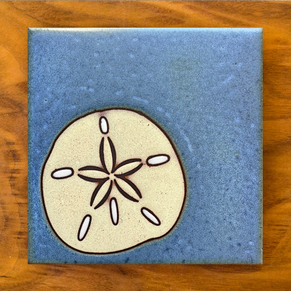 Sand Dollar Art Tile Trivet