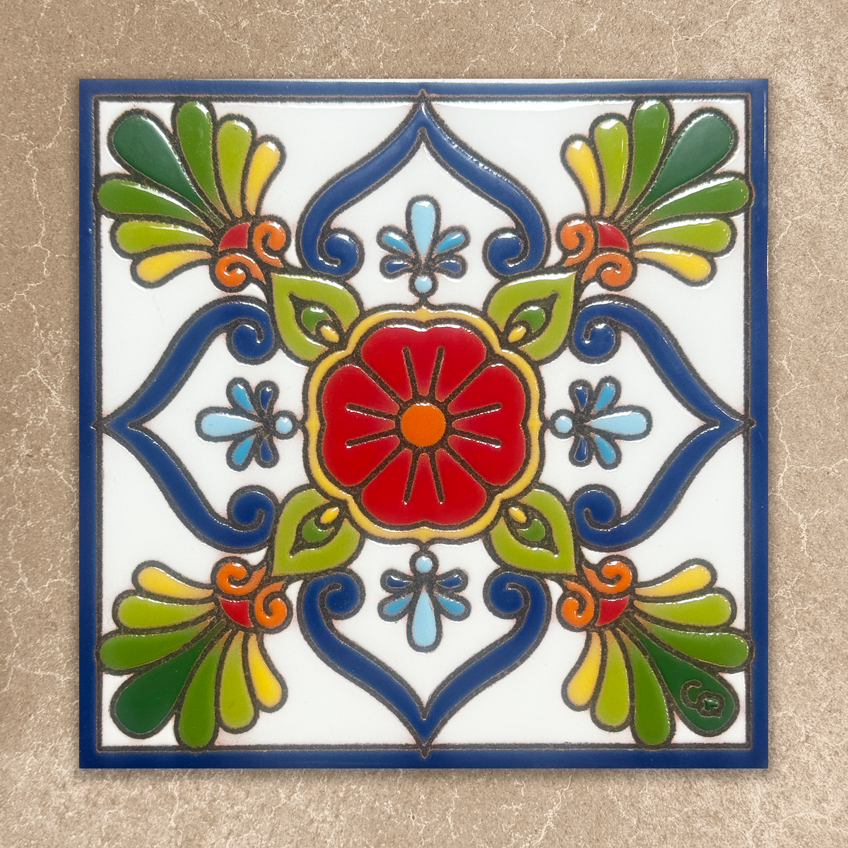 colorful talavera ceramic tile