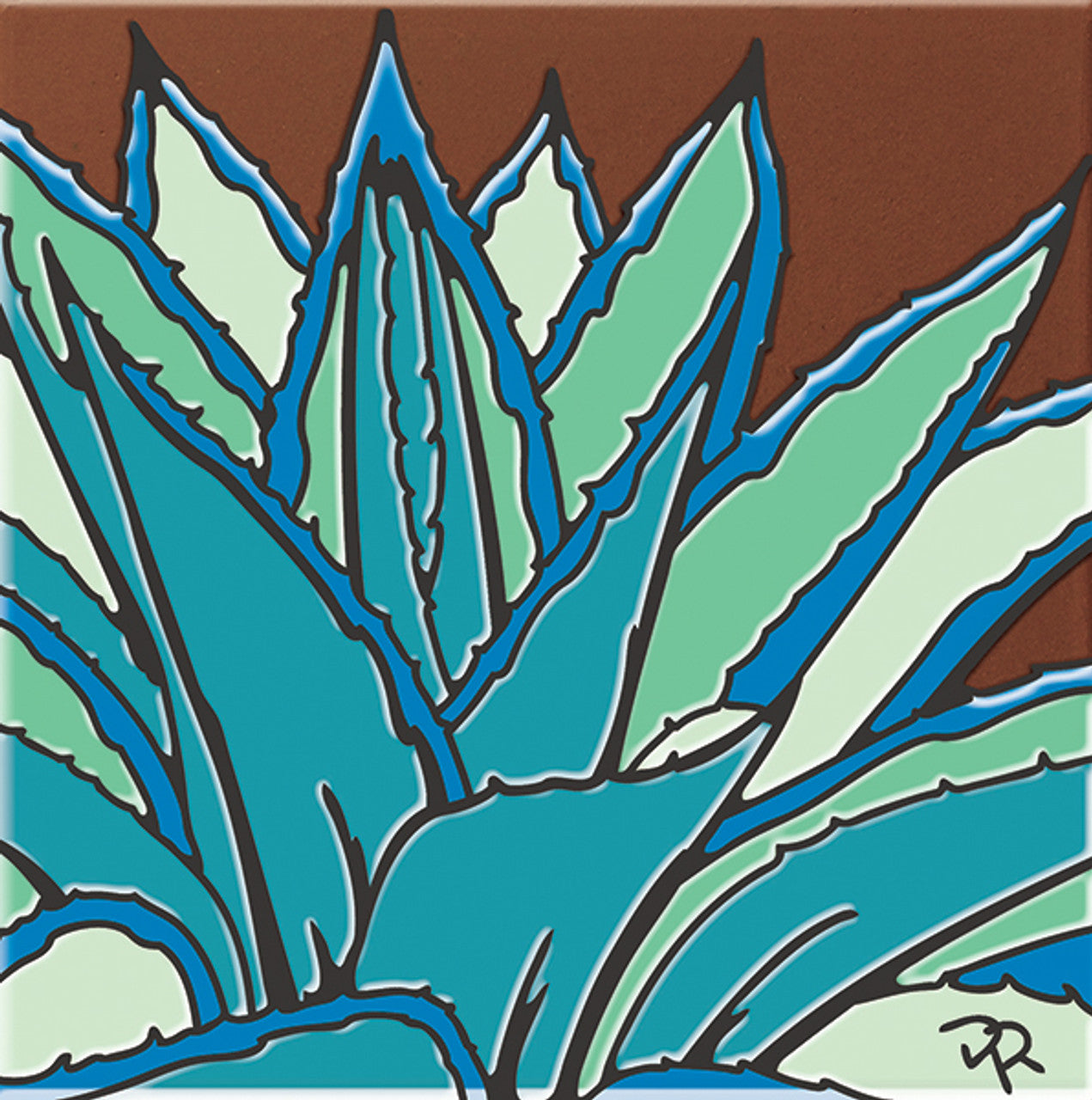 Agave Ceramic Tile Trivet Wall Art - Arizona Southwest Gift