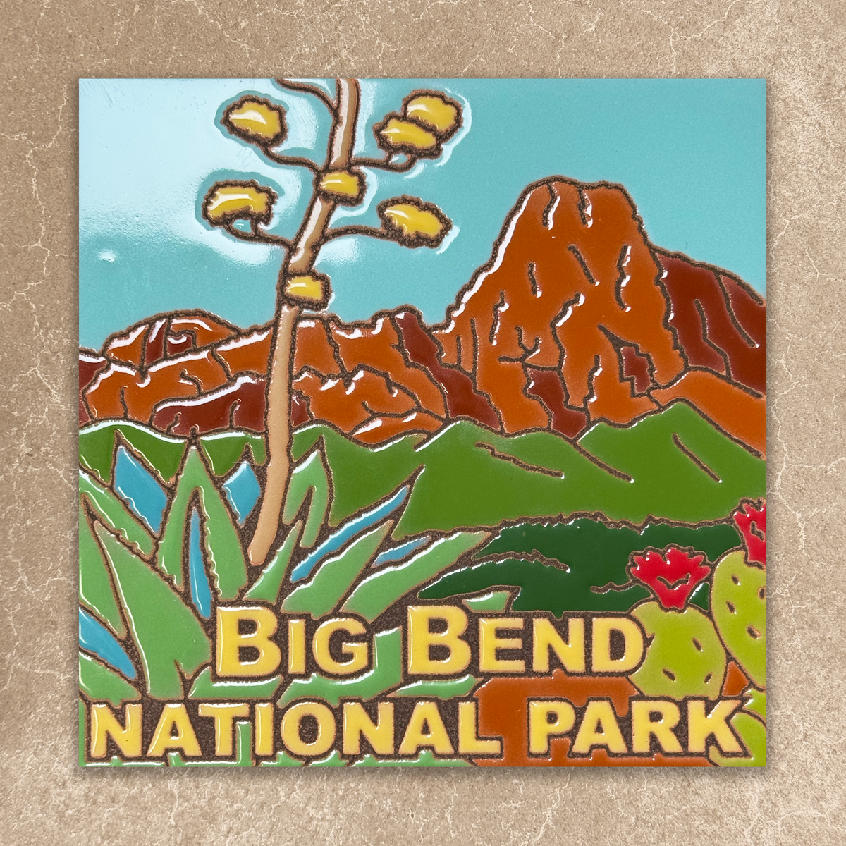 big bend national park ceramic tile