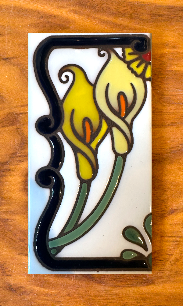 Calla Lilly: White Individual 3x6 House Number Tiles and End Caps