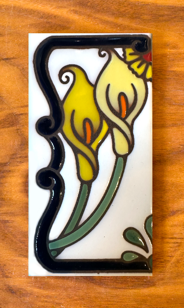 Calla Lilly: White Individual 3x6 House Number Tiles and End Caps