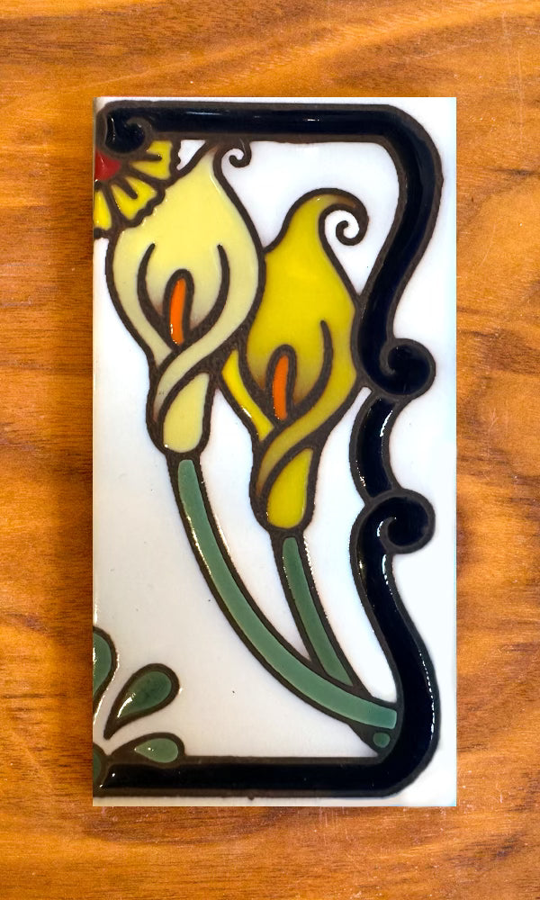 Calla Lilly: White Individual 3x6 House Number Tiles and End Caps