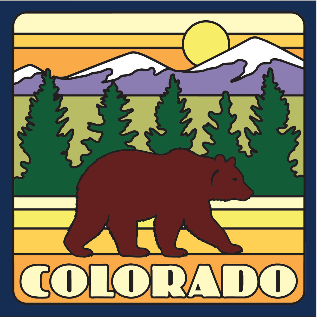 Colorado Bear Tile (7067), Earthtones Heritage Collection
