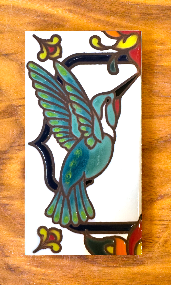 Talavera: White Individual 3x6 House Number Tiles and End Caps