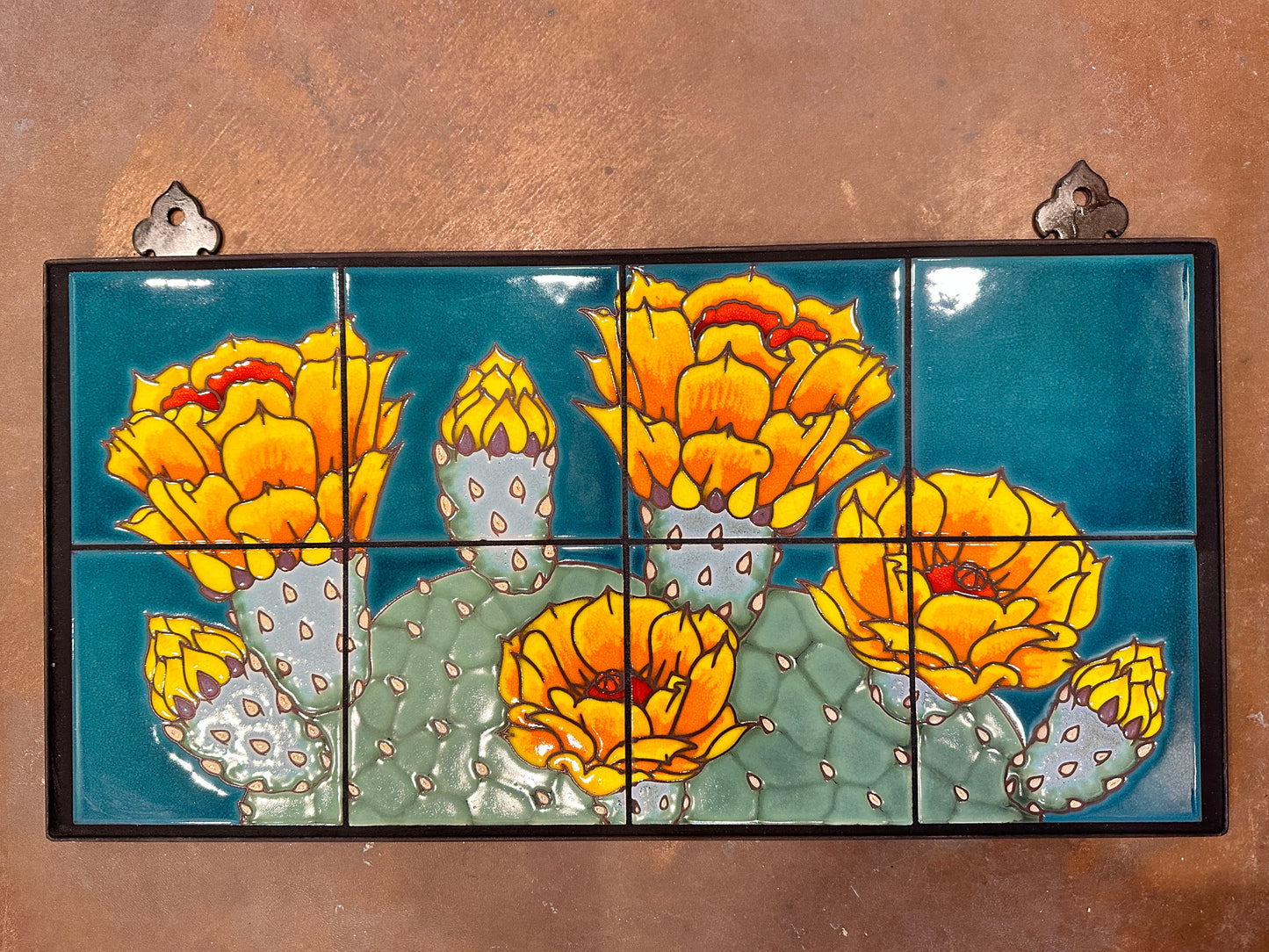 Prickly Pear 24x12 - Terra Cotta or Emerald