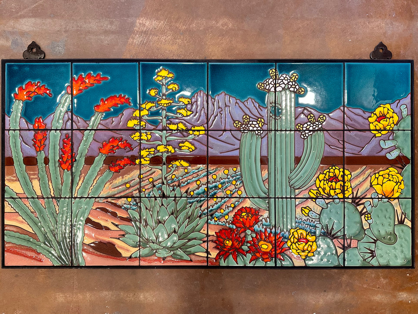 Desert Scene Fine Art Tile Mural 36"x18"