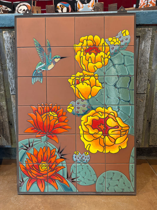Hummingbirds on Terra Cotta 24x36