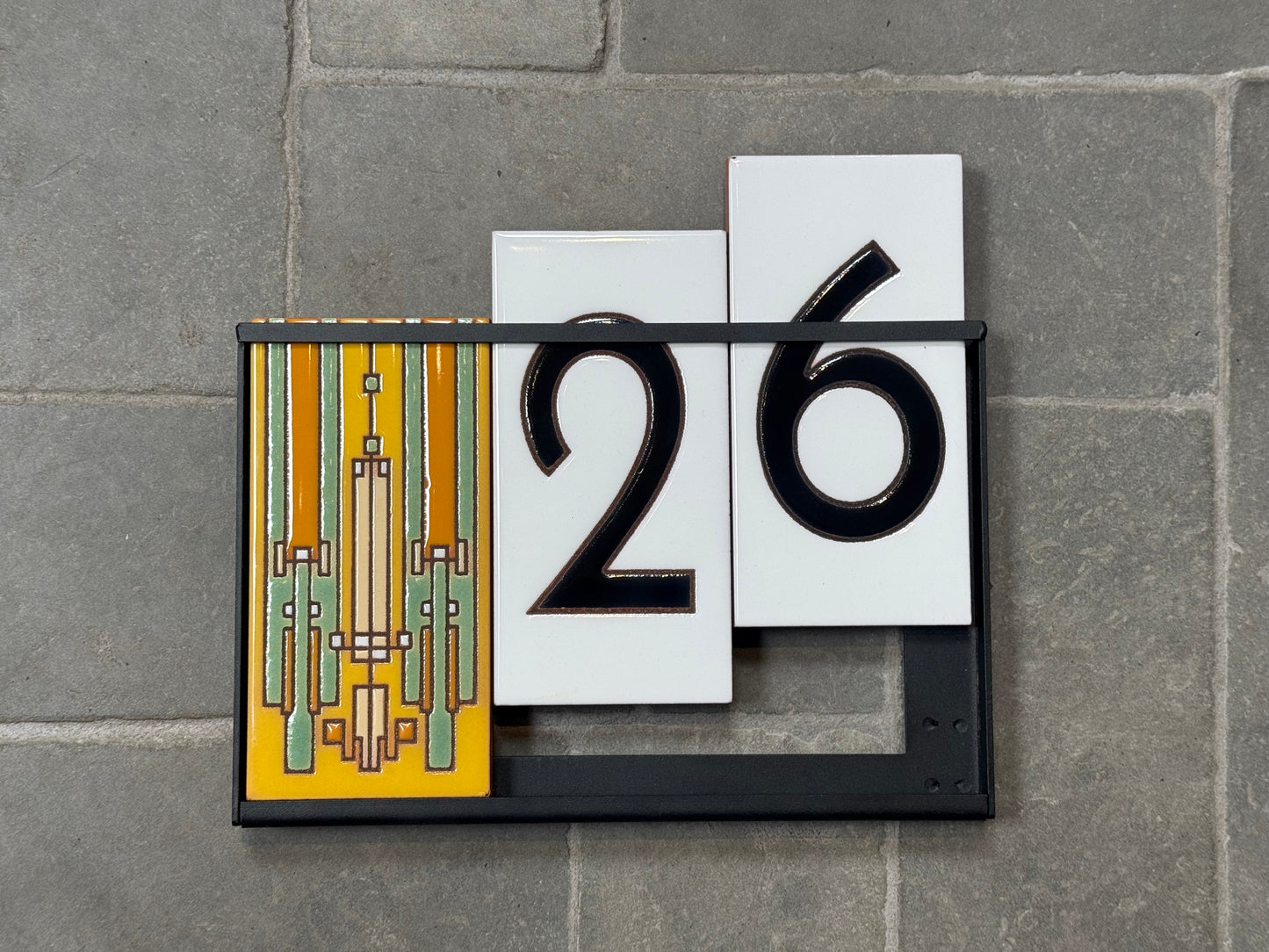 Custom Tile Address Sign: Frank Lloyd Wright© - Coonley House