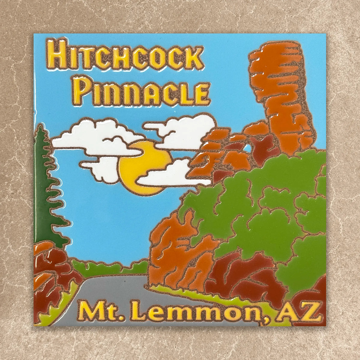 Hitchcock Pinnacle Mt Lemmon, AZ Tile (9331), Earthtones Heritage Collection