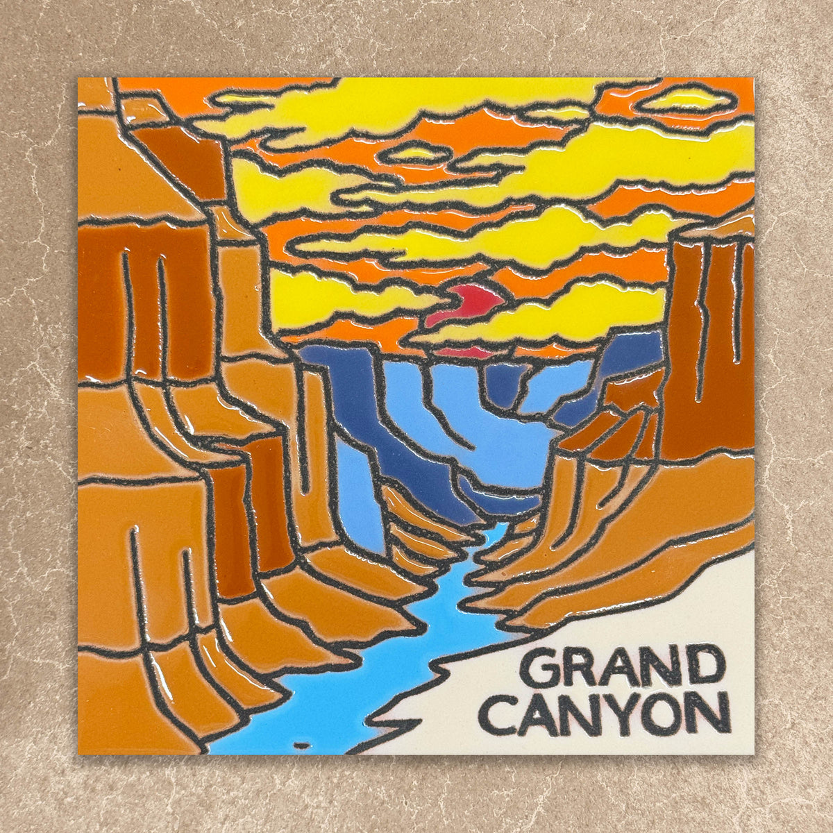 Grand Canyon River Tile (9020), Earthtones Heritage Collection