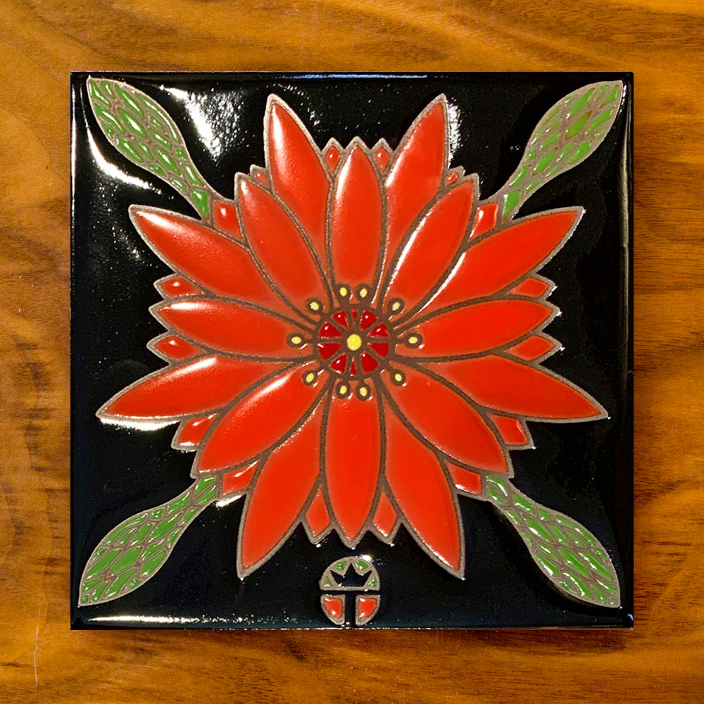 Cereus Cactus Bloom - Wil Taylor Art Tile Trivet