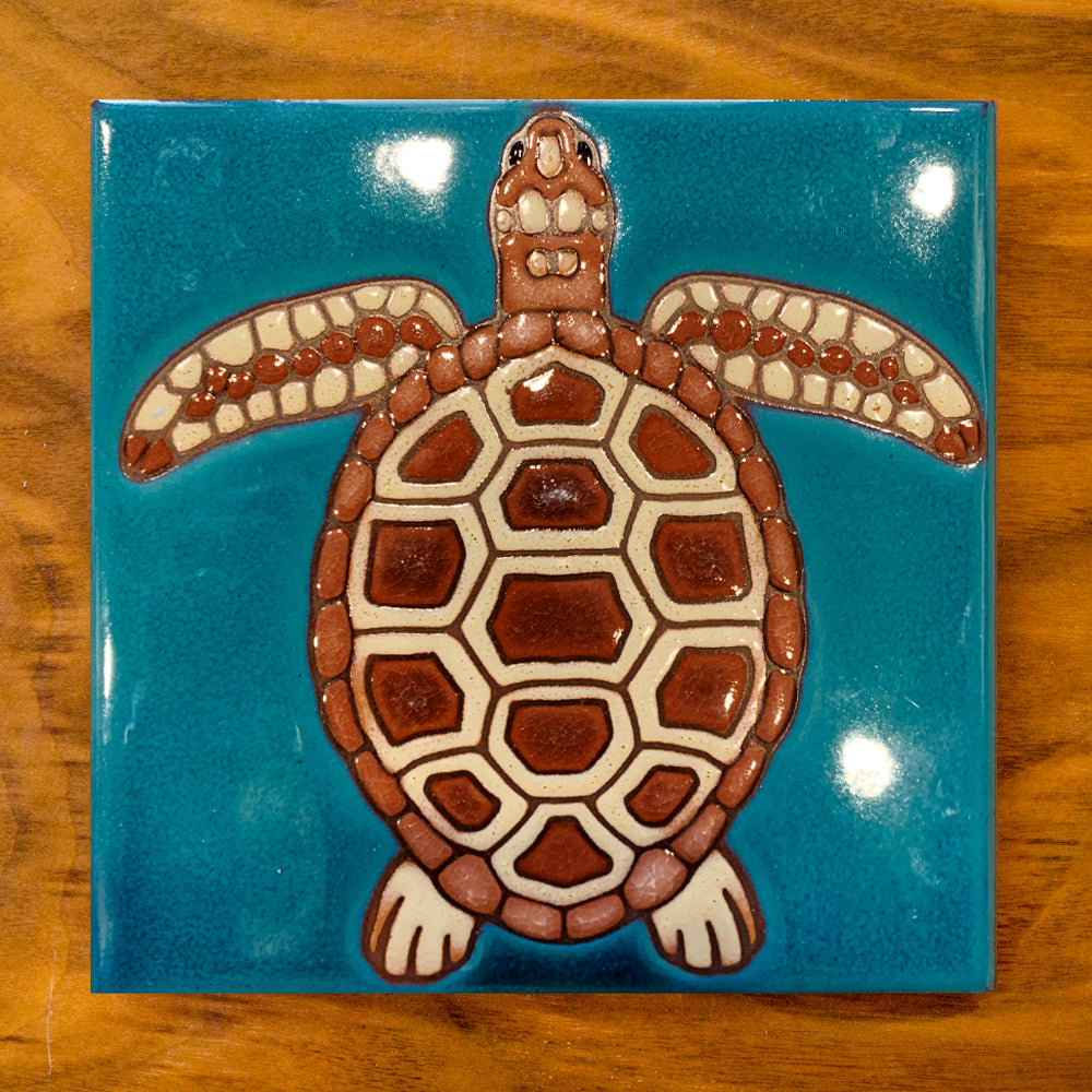 Sea Turtle Tile Art Trivet, 3 color options
