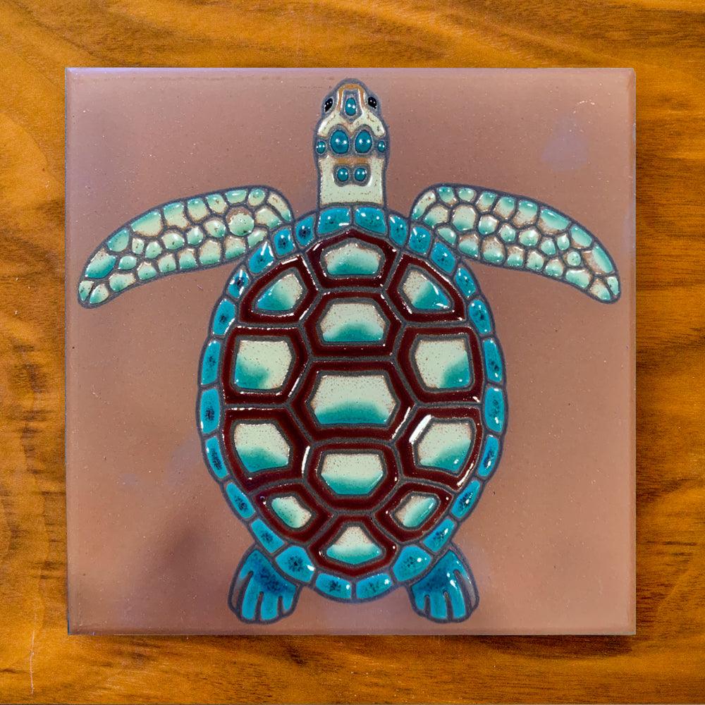 Sea Turtle Tile Art Trivet, 3 color options