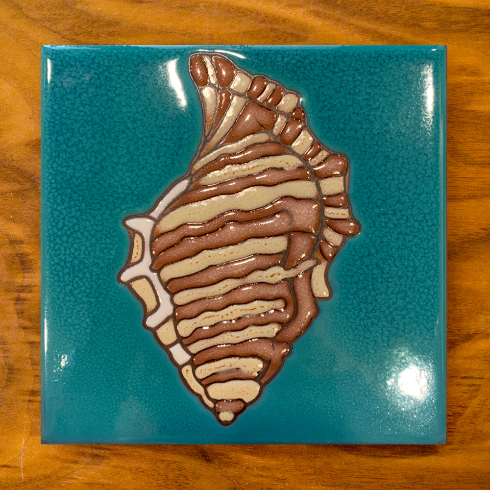 Seashell Art Tile Trivet