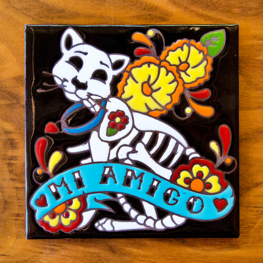 Cat Tile Art Trivet