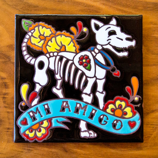 Dog Tile Art Trivet