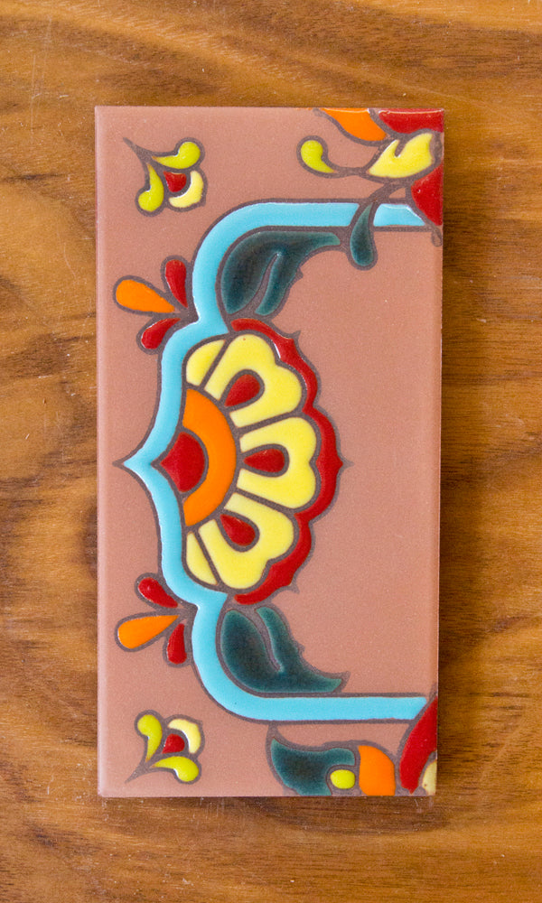 Talavera: Turquoise Individual 3x6 House Number Tiles and End Caps