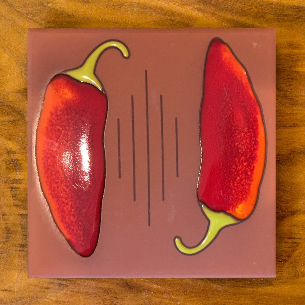 Chilis Tile Art Trivet