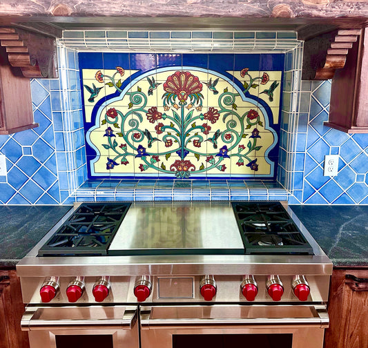 Arabesque Recessed Backsplash