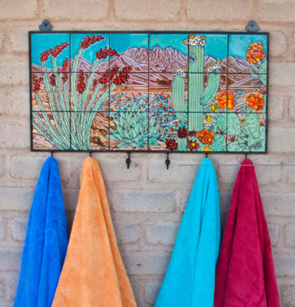 Desert Scene Coat Rack