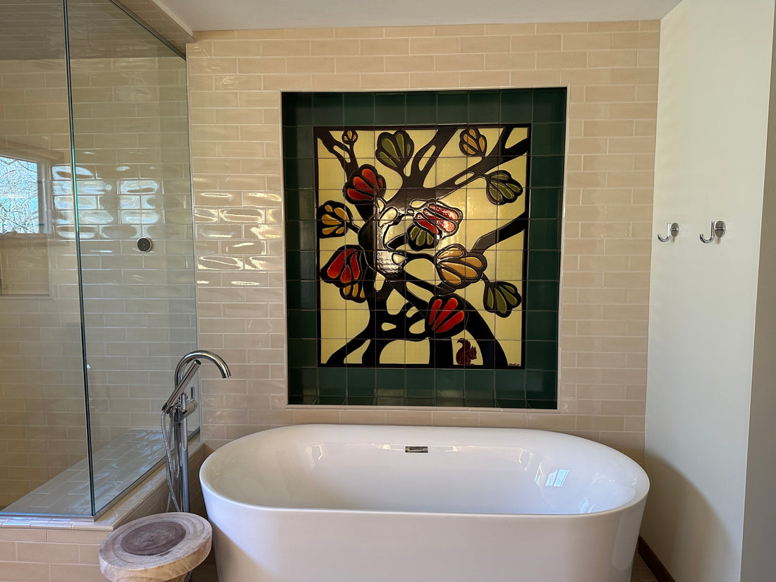 Custom Bathroom Mural