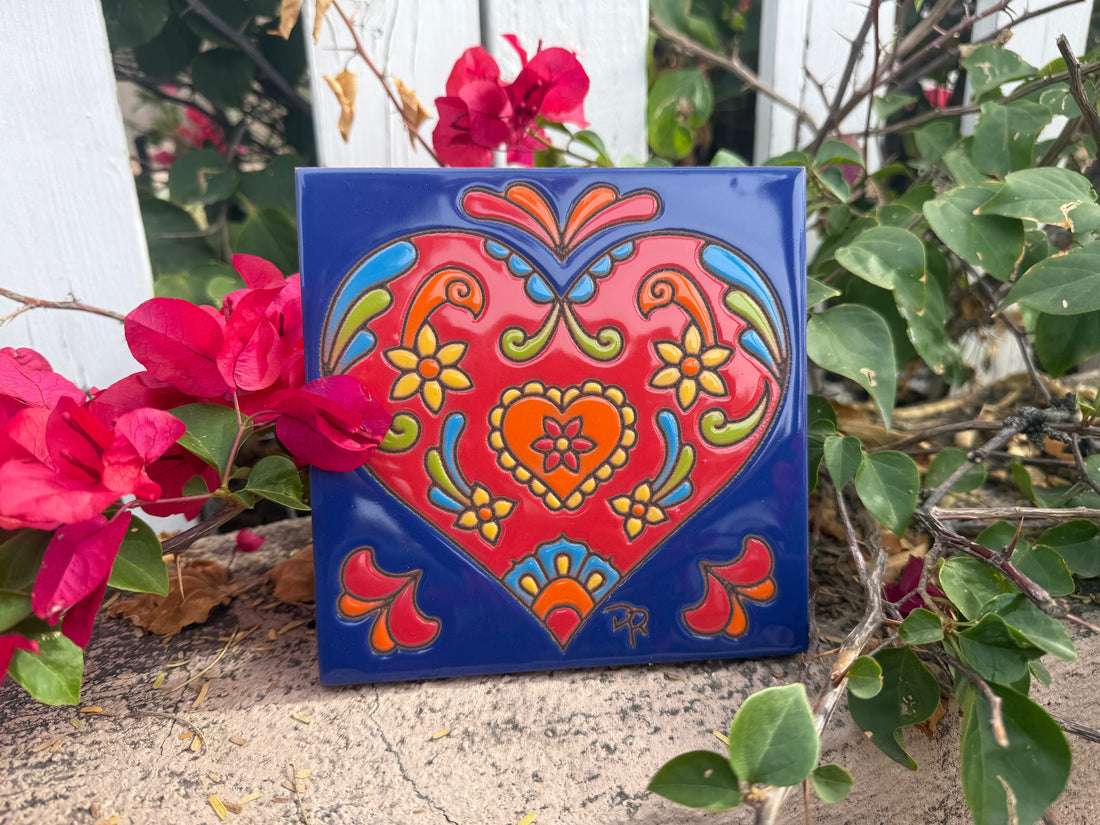 Glaze With the Gals & Guys: Valentine’s Tile and Dried Floral Workshop on Feb 12, 2026