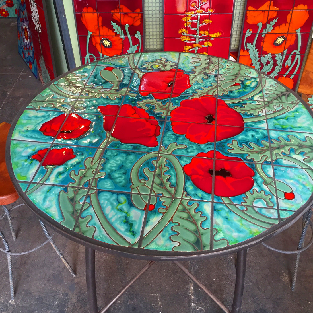 Red Poppy Table