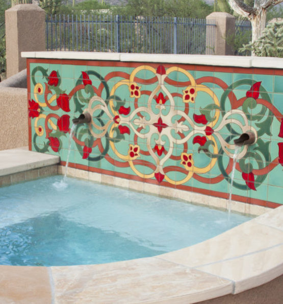 Outdoor Spa Mural