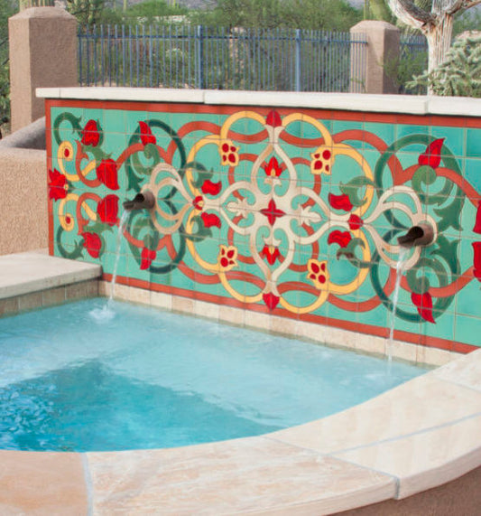 Outdoor Spa Mural