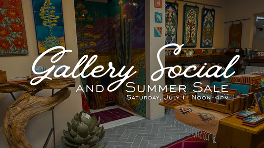 Gallery Social & Summer Sale: Enjoy bacanora samples, good company & hand glazed tile art