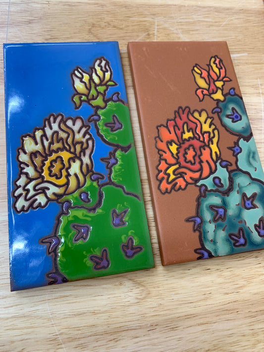 3/20 4pm: Celebrate the Spring Equinox at Carly Quinn Designs! Glaze a 3x6 prickly pear tile