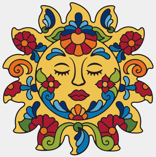 4/26 5:30pm: Glaze a 6” Art Tile - Featured tile Talavera Sunface or choose your own