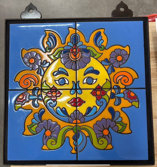 6/17 10am: Glaze a 12" Mural - Southwest Sun Mural