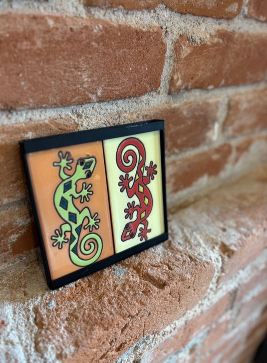 6/25 10am & 1pm: Parent & Child Workshops at Studio C - Adult and child will each glaze a 3x6 Gecko tile. This ticket is for 2 participants