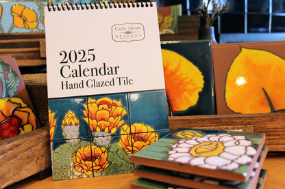 2025 Calendar: Hand Glazed Tile by Carly Quinn Designs