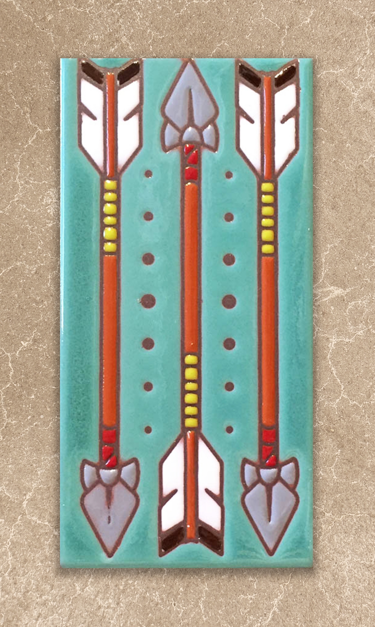 Arrows 3x6 Tile (3122), Earthtones Heritage Collection