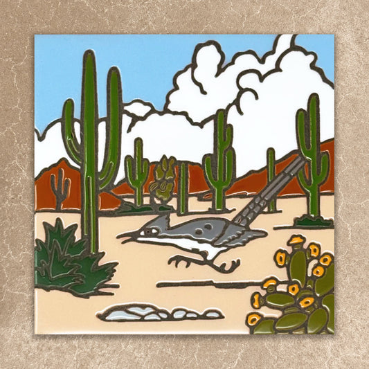 roadrunner ceramic tile