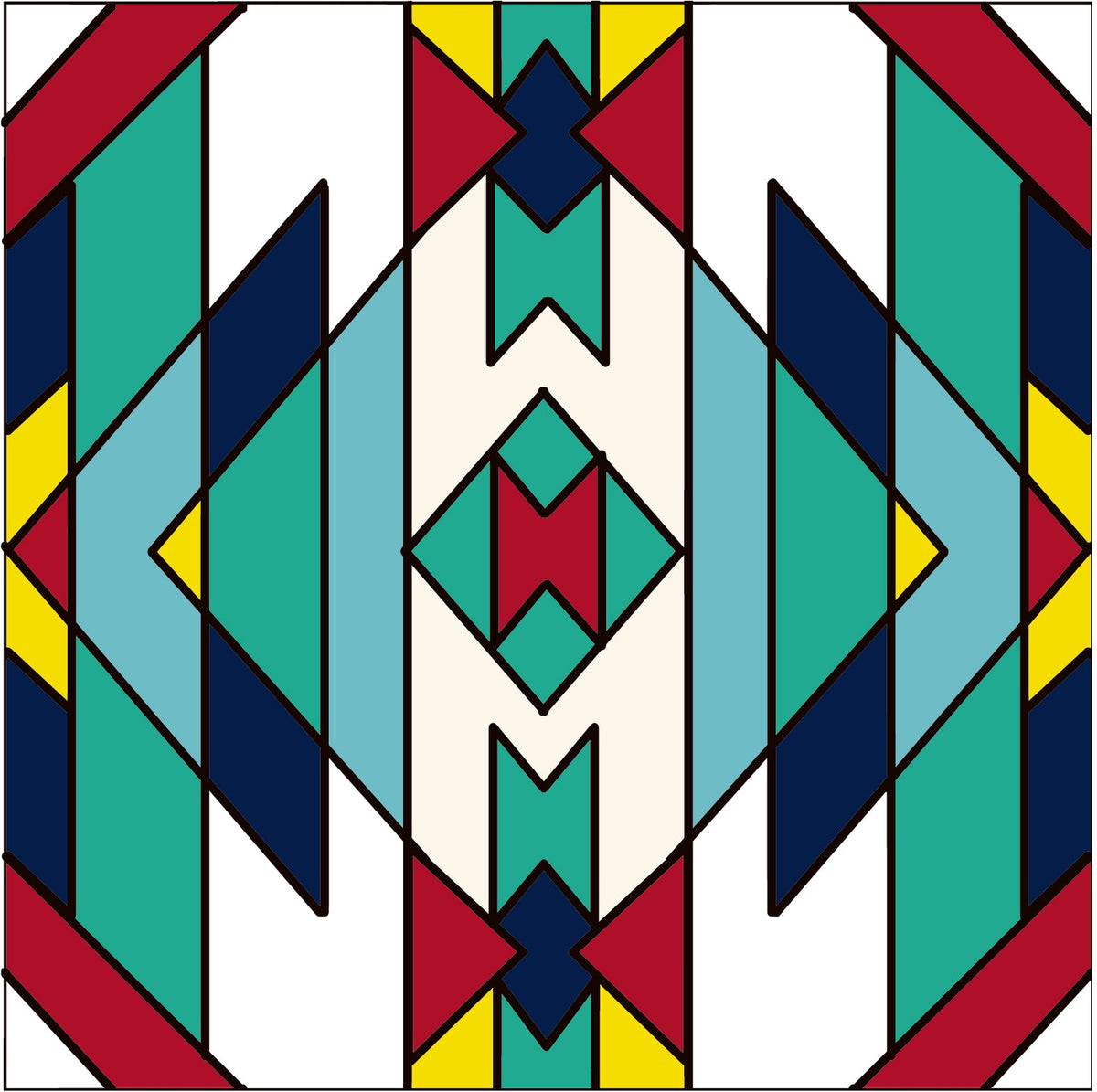 Geometric Rug Tile (6020), Earthtones Heritage Collection