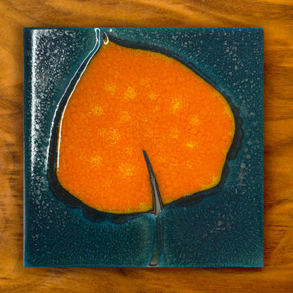 Watercolor Aspen Leaf