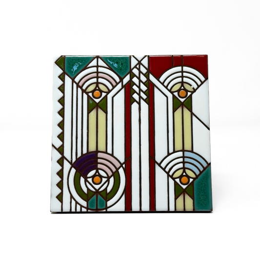 Frank Lloyd Wright© April Showers Tile Art Trivet | Art and Architecture lovers gift | Southwest Desert Art
