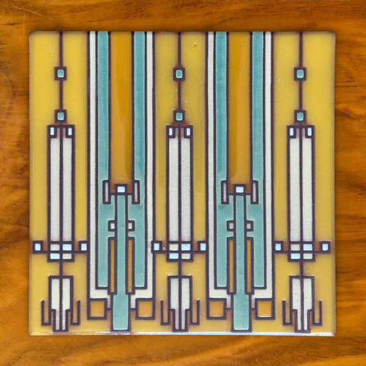 Frank Lloyd Wright© Coonley House Tile Art Trivet | Art and Architecture lovers gift | Southwest Desert Art