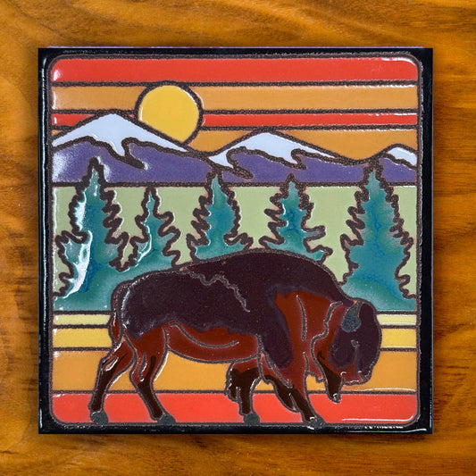 Yellowstone Buffalo Tile