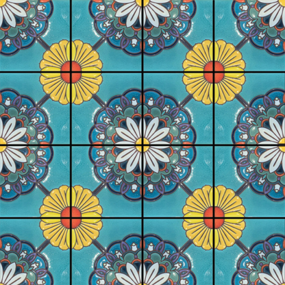 Daisy Mandala Tile