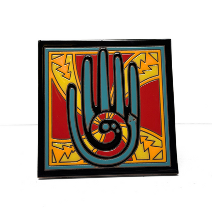 Healing Hand Tile - Southwestern Art - Arizona desert ceramic tile art gift